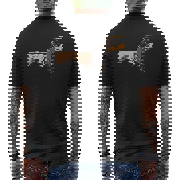 ショベルカー バケット 拳 バンプダッド ジョーク 面白い相棒 人生用 メンズTシャツ バックプリント