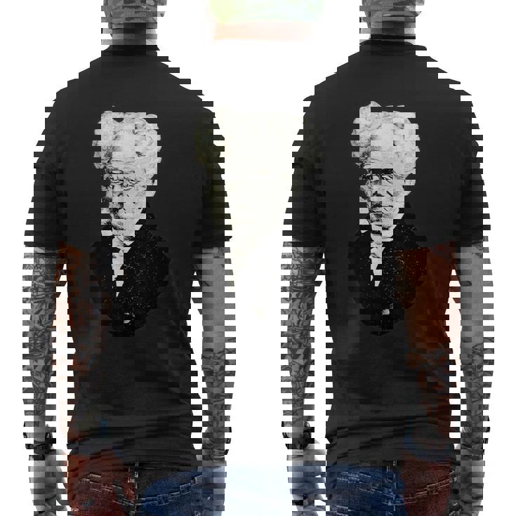 ショーペンハウアー実存主義哲学 メンズTシャツ バックプリント