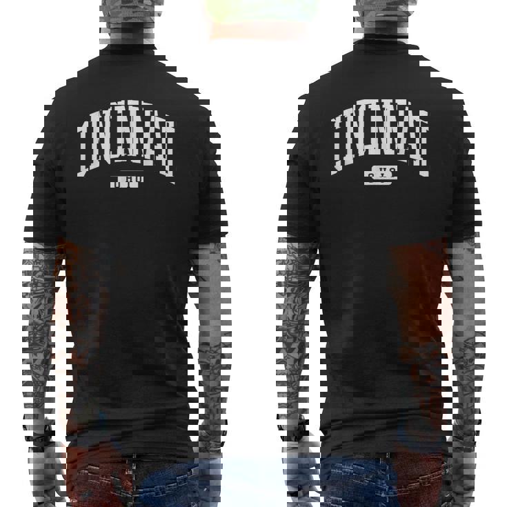 シンシナティオハイオ州オハイオ大学スタイル メンズTシャツ バックプリント