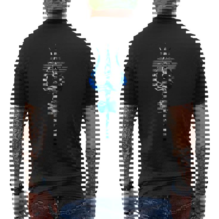 シヴァ神トリシュル メンズTシャツ バックプリント