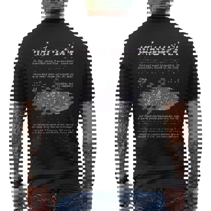 シーラカンス。 メンズTシャツ バックプリント