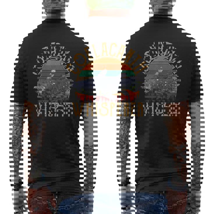 シーラカンスささやき、シーラカンス。 メンズTシャツ バックプリント