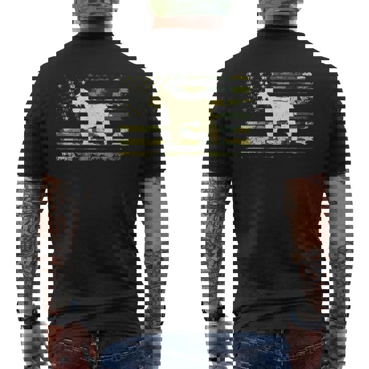 ジャイアントシュナウザーシャツ 迷彩シャツ アメリカ国旗 メンズTシャツ バックプリント