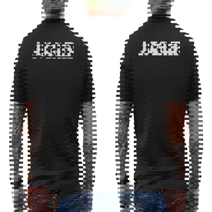 ジャグラー メンズTシャツ バックプリント