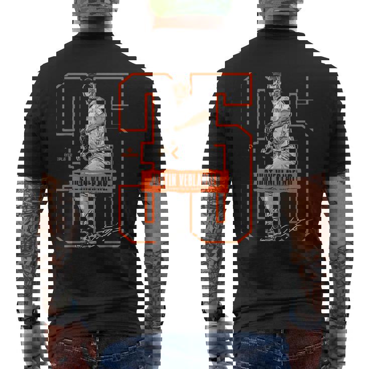 ジャスティン・バーランダー メンズTシャツ バックプリント