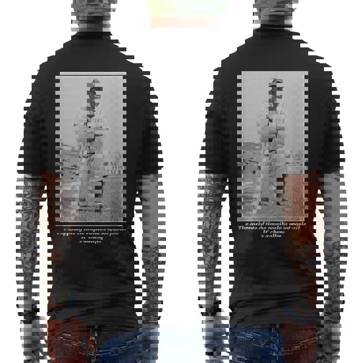 ジャッキーロビンソン_Baseball_034 メンズTシャツ バックプリント