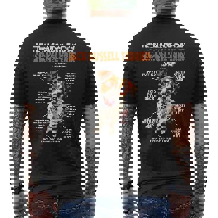 ジャック・ラッセル・テリア犬の飼い主 T Walk Dogs メンズTシャツ バックプリント