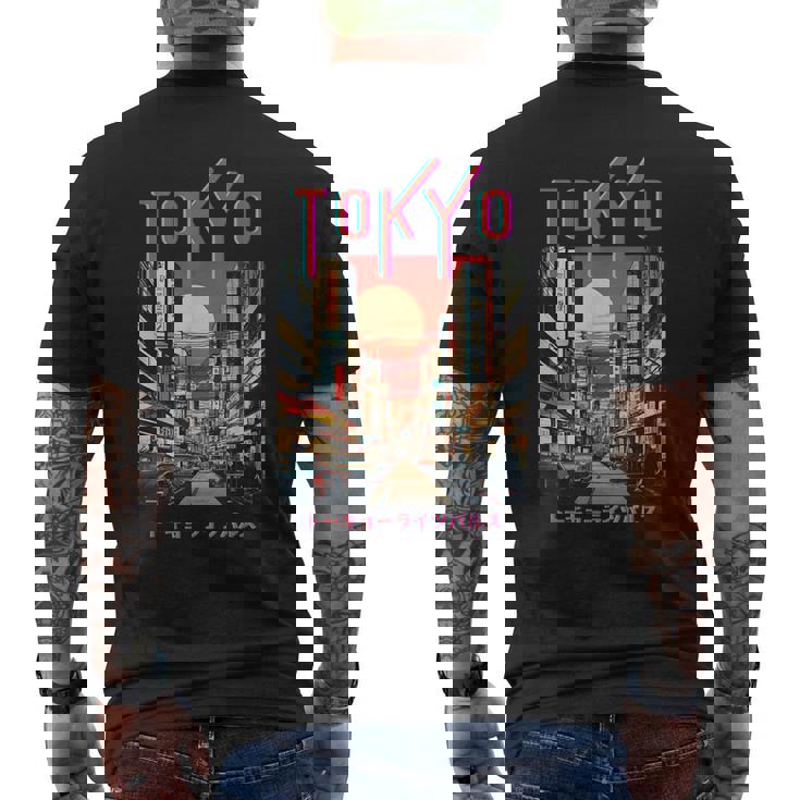 ジャパニーズストリート メンズTシャツ バックプリント