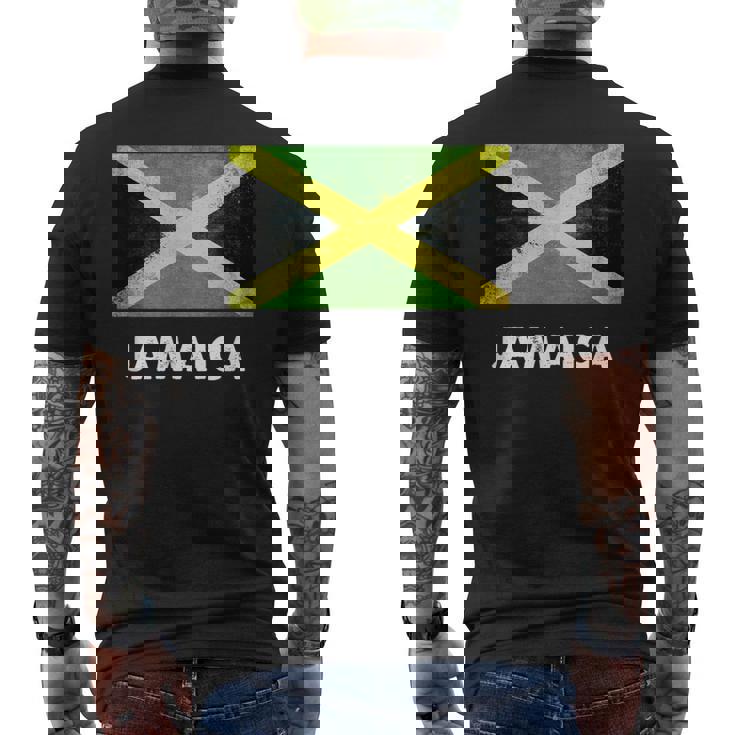 ジャマイカ ジャマイカ国旗 メンズTシャツ バックプリント