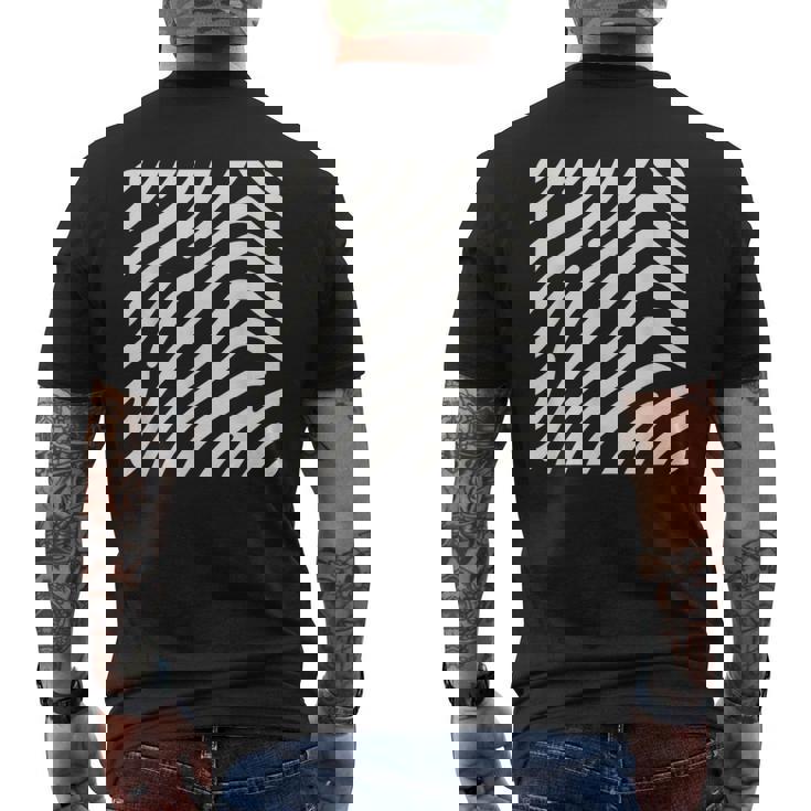 ジャングル ゼブラ柄 ゼブラ コスチューム カーニバル イリュージョン ゼブラ メンズTシャツ バックプリント