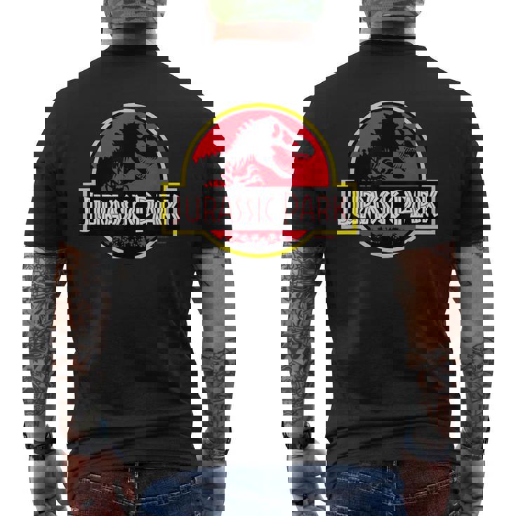 ジュラシックパークのロゴ 公式ライセンス商品。 メンズTシャツ バックプリント