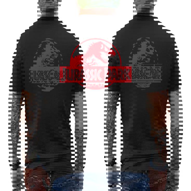 ジュラシックパークアニバーサリーイスラヌブラー 公式ライセンス商品。 メンズTシャツ バックプリント