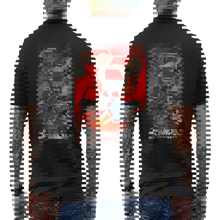 ジュラシック・ワールド Large Set メンズTシャツ バックプリント