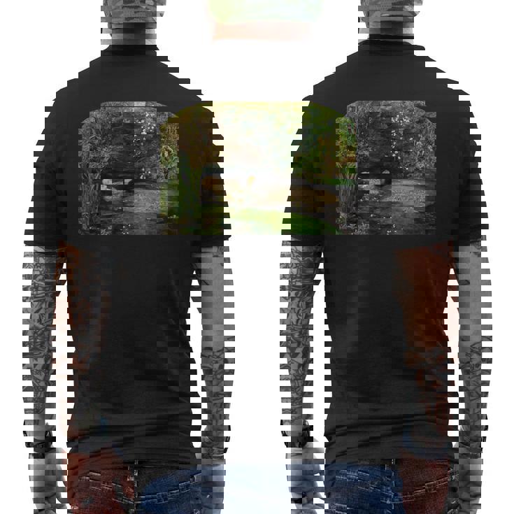 ジョン・エベレット・ミレー作 オフィーリア 1852 メンズTシャツ バックプリント