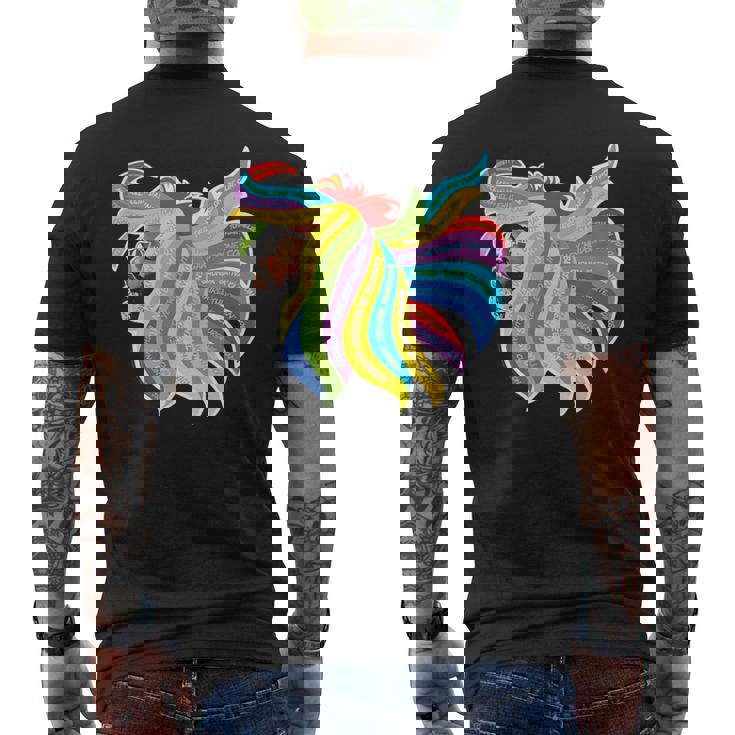 ジョージ・クリントン レインボーヘア メンズTシャツ バックプリント