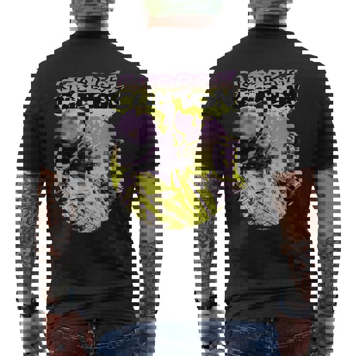 ジョージ・クリントンの煙の写真 メンズTシャツ バックプリント