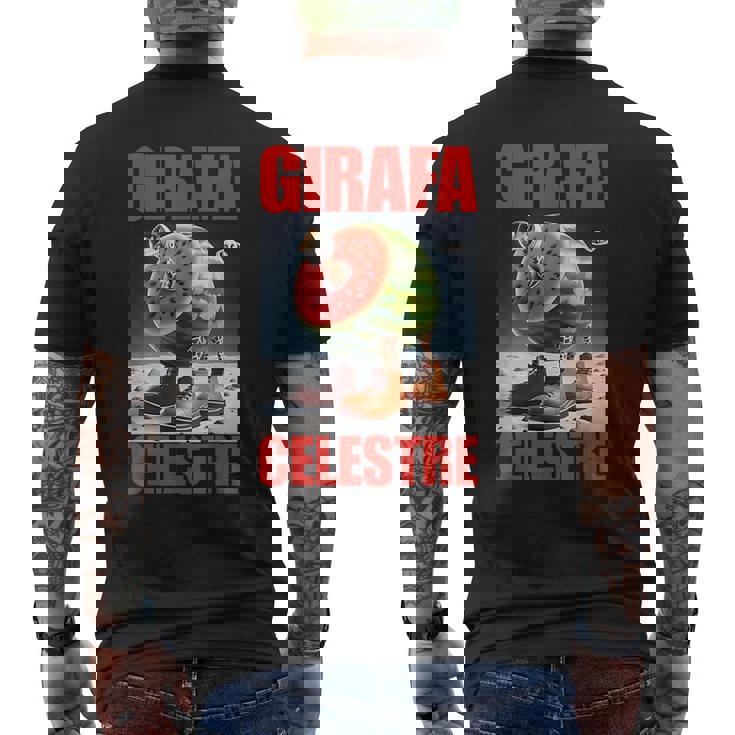 ジラファセレストレ-イタリアンブレインロットミーム メンズTシャツ バックプリント