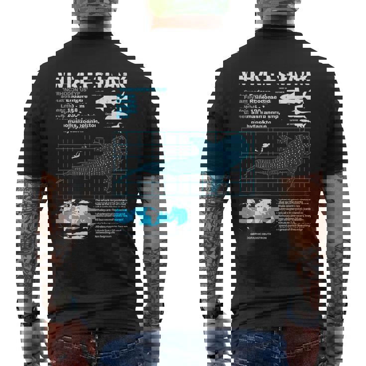 ジンベイザメ情報ページ メンズTシャツ バックプリント