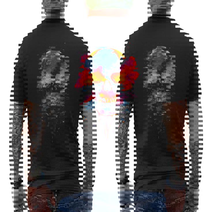 スカル メンズTシャツ バックプリント