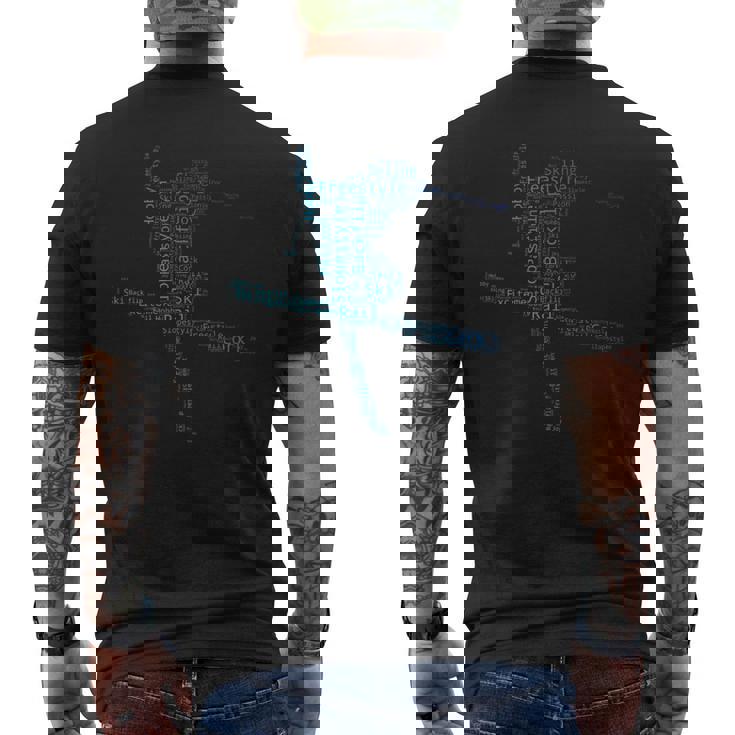 スキー フリースタイル 子供用 スタントスキー 男の子 男性 スキーヤー メンズTシャツ バックプリント