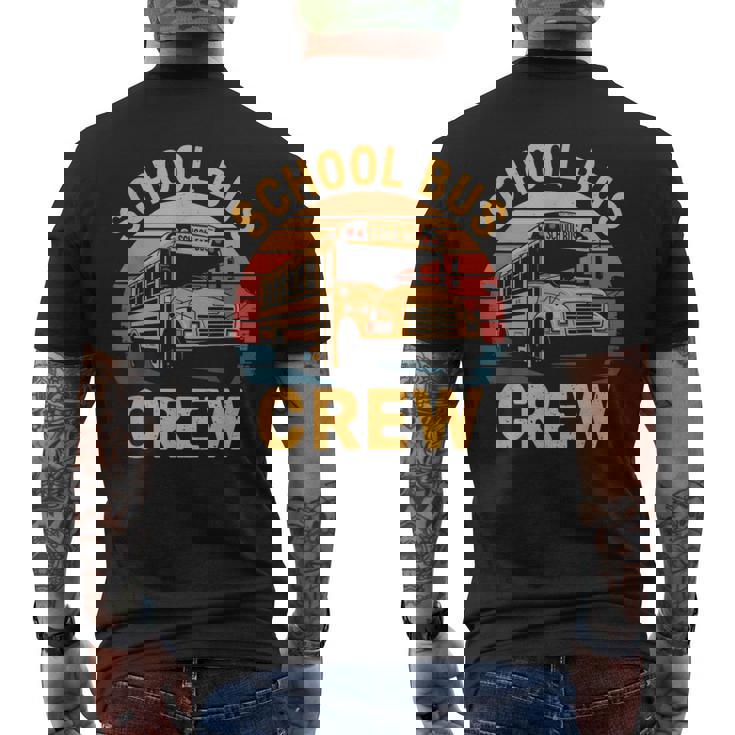 スクールバス クルー レトロ スクールバス 乗車 バス 運転手 メンズTシャツ バックプリント