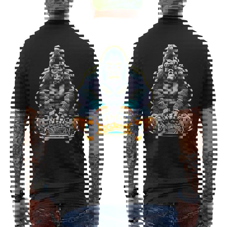 スケートボード ゴリラ L1 メンズTシャツ バックプリント