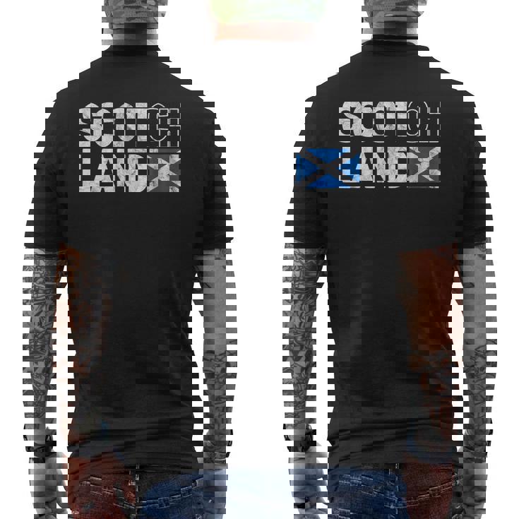 スコットランド国旗 スコッチ ウイスキー おもしろい スコットランド ギフト メンズTシャツ バックプリント