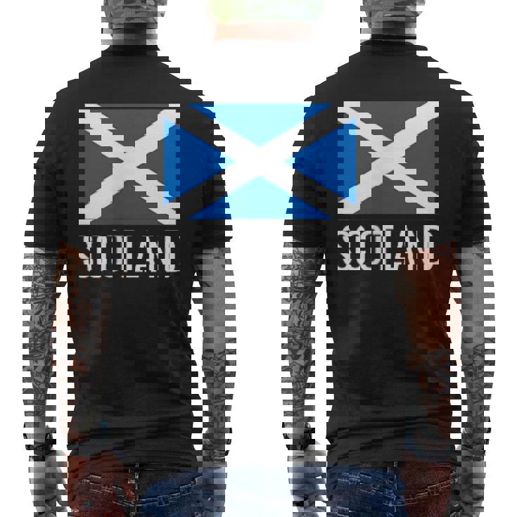 スコットランド国旗シャツ スコットランドサッカーシャツ 誇り高きスコッツマン メンズTシャツ バックプリント