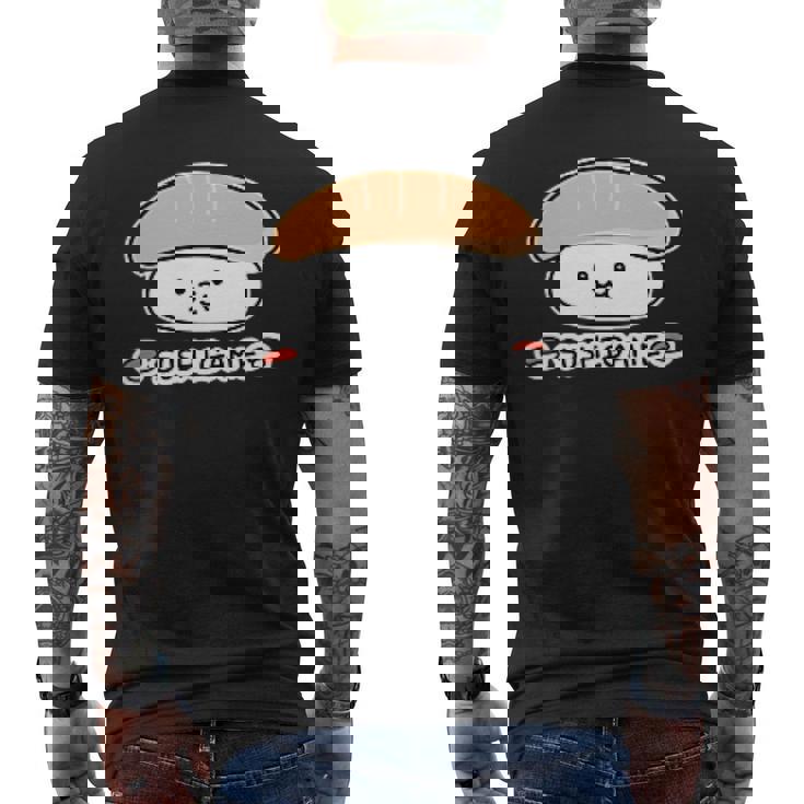 スシゲーム〜ヘイラッシャイ！！〜 サーモン Cぽむこ お寿司 かわいい キャラクター メンズTシャツ バックプリント