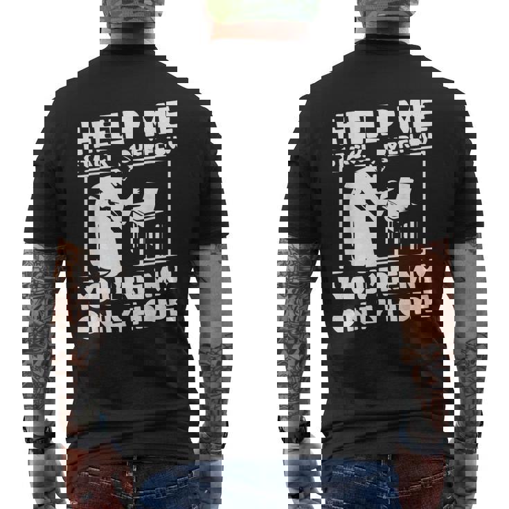 スタックオーバーフローを助ける メンズTシャツ バックプリント