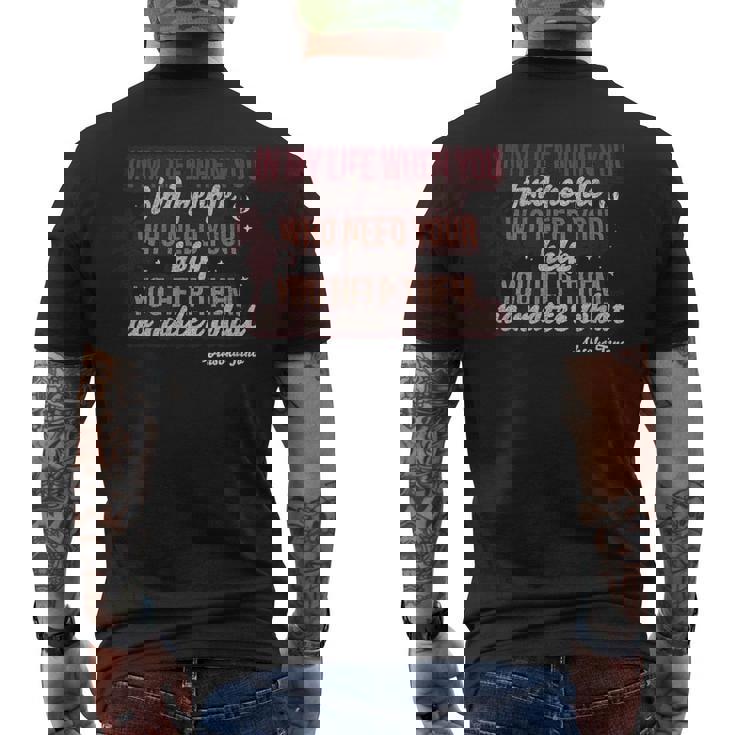 スターウォーズ アソーカ タノ 引用句 シルエット付き メンズTシャツ バックプリント