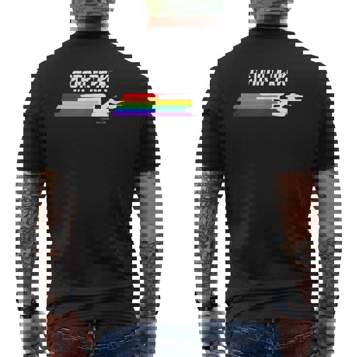 スタートレック オリジナルシリーズ プライド エンタープライズ メンズTシャツ バックプリント