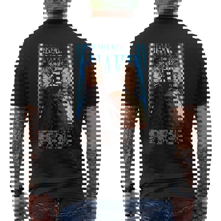 スター・ウォーズ クラシック オビワン&アナキン グループショットポスター メンズTシャツ バックプリント