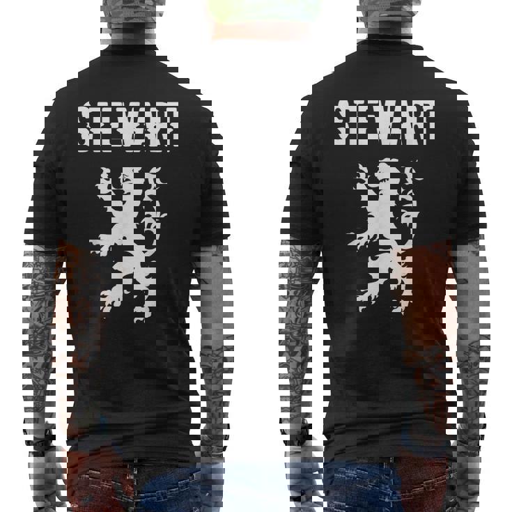 スチュワート氏族 スコットランド 姓 スコットランド 紋章 メンズTシャツ バックプリント