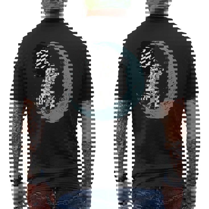 ステラ Xlm ムーンマイナー 暗号宇宙人 暗号通貨 メンズTシャツ バックプリント