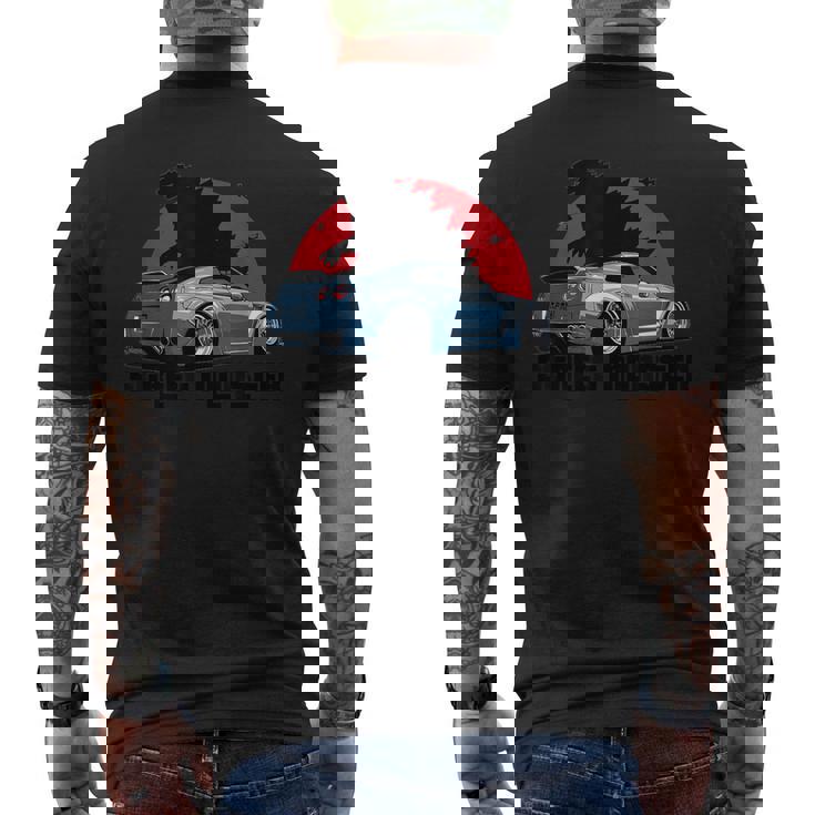 ストリートモンスター、日本の自動車レーシングモータースポーツ メンズTシャツ バックプリント