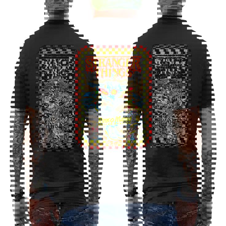 ストレンジャー・シングス プロモ コミック イレブン リンク O マニア レトロ 80年代 メンズTシャツ バックプリント