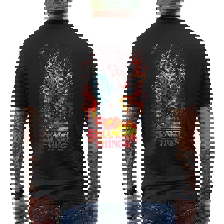 ストレンジャー・シングス ヘルファイア クラブ ギター エディ・マンソン ロックスター メンズTシャツ バックプリント