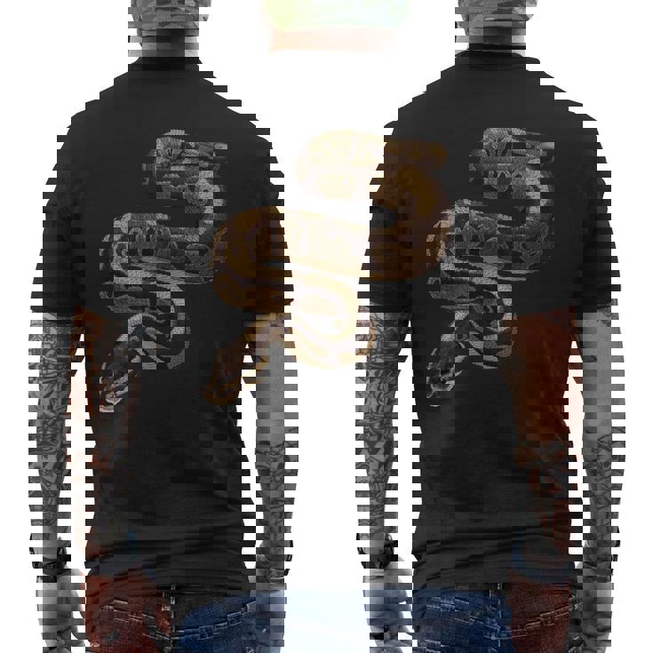 スネークキングパイソン メンズTシャツ バックプリント