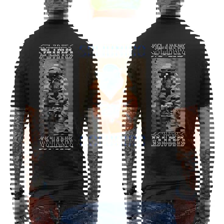 スピジュニロ・ゴルビロ-イタリアン・ブレインロット・ミーム メンズTシャツ バックプリント