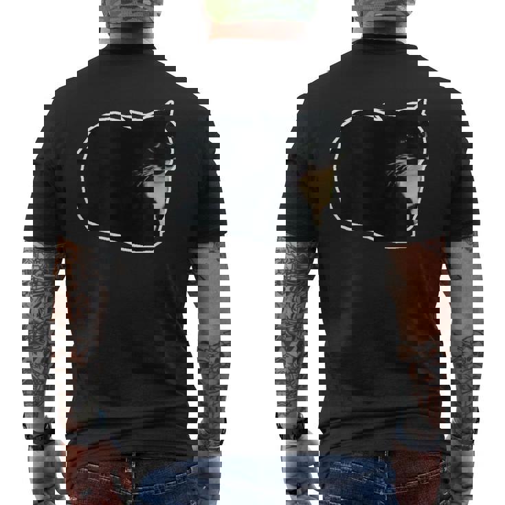 スピニング キャット ミーム マックスウェル ザ・キャット ミーム メンズTシャツ バックプリント