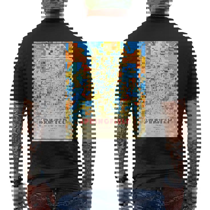 スプリングフィールド ミズーリ メンズTシャツ バックプリント