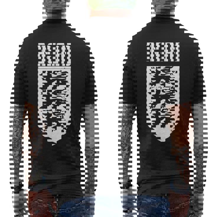 スリーライオンズ イングランド フットボール クレスト メンズTシャツ バックプリント