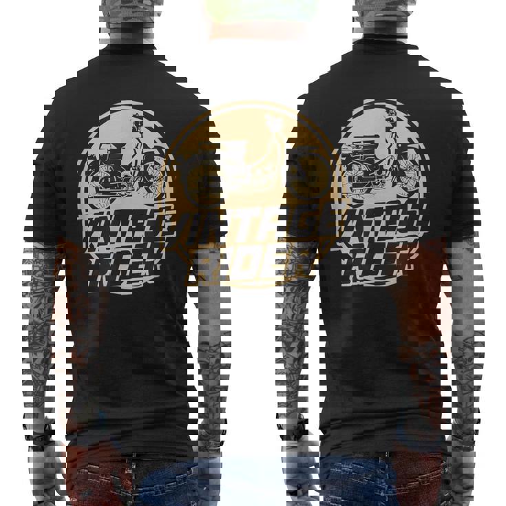 スーパーカブ C100 原付バイク ヴィンテージ ライダー レトロジャパン メンズTシャツ バックプリント