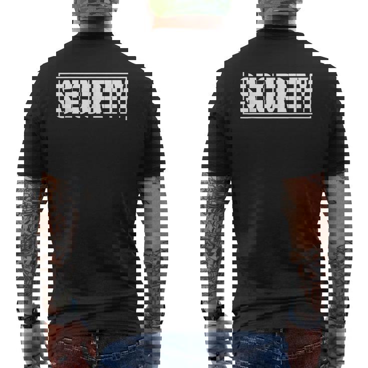 セキュリティ ティーシャツセキュリティシャツ 警備員コスチューム 警備員 メンズTシャツ バックプリント