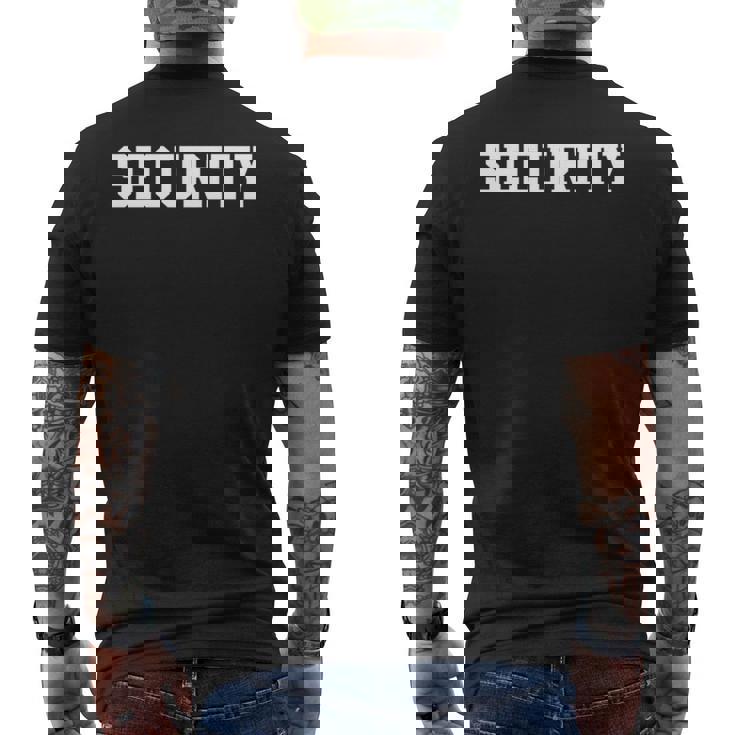 セキュリティ 長袖tシャツ メンズTシャツ バックプリント