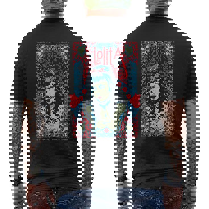 セクシー ゾンビ ピンナップ ガール ヴィンテージ ロリータ ゴス メンズTシャツ バックプリント