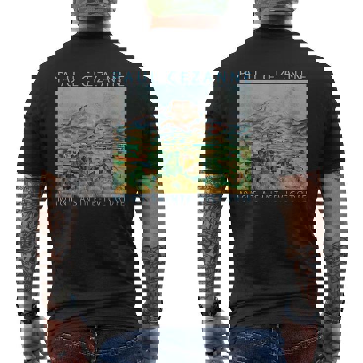 セザンヌ 面白いtシャツ アート 印象派 絵画 メンズ レディース 面白い 服 美術 油彩画 メンズTシャツ バックプリント