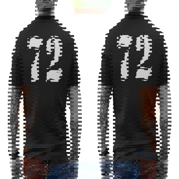セブンティツー ナンバー 72 ナンバー メンズTシャツ バックプリント