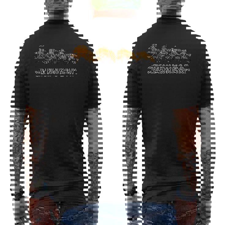 セミの抜け殻 メンズTシャツ バックプリント